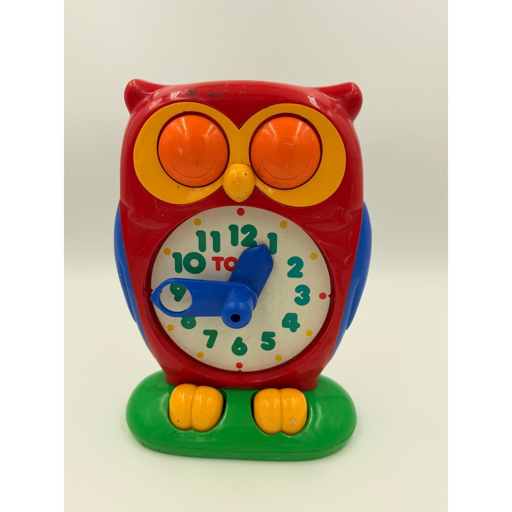 Vintage Tock the Telling Time Owl Learning Resources Educational Toy Clock